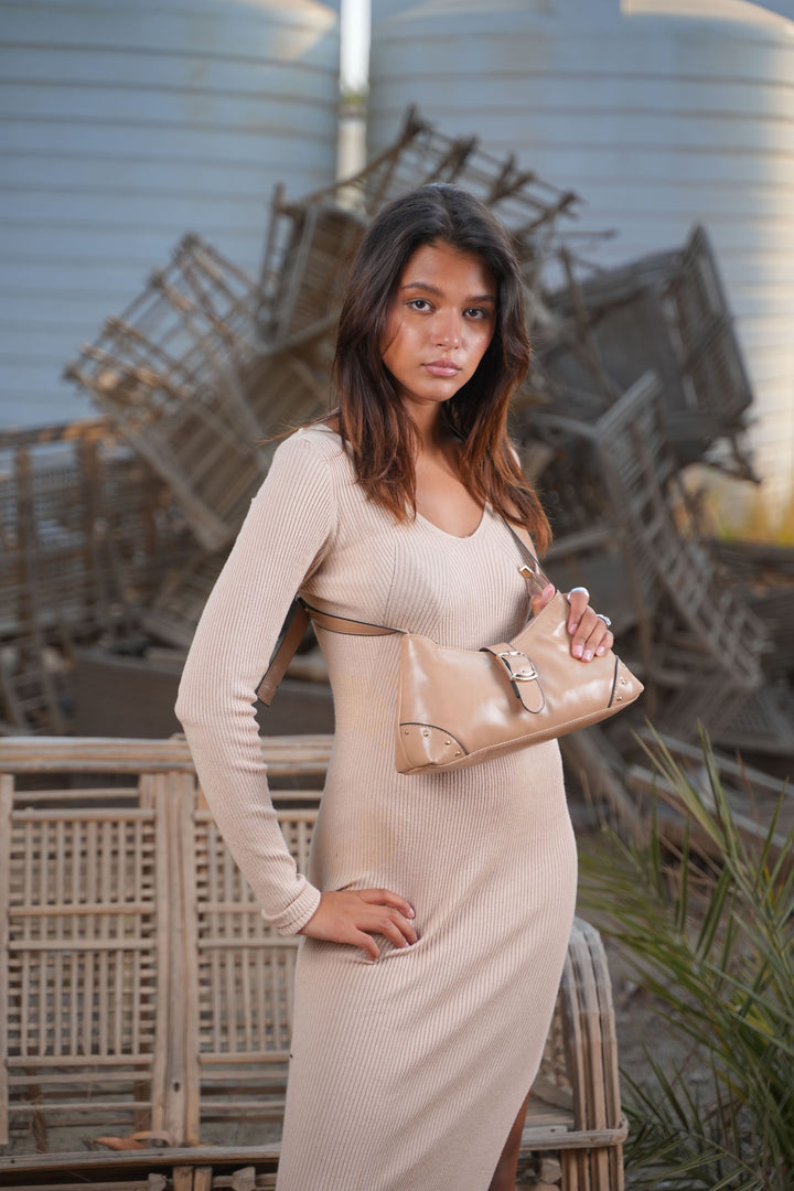 The Siena Buckle Shoulder Bag | Cafe