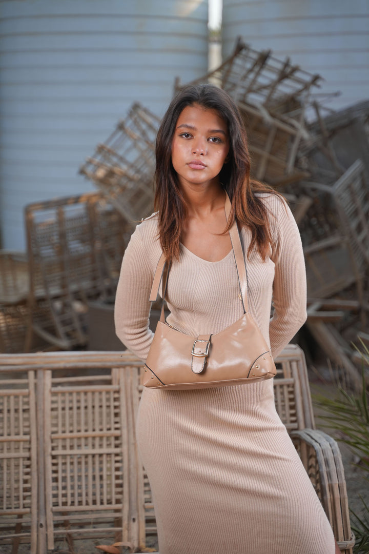 The Siena Buckle Shoulder Bag | Cafe