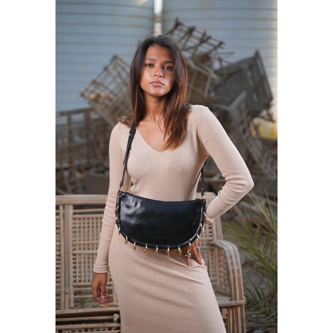 Noir Loop Shoulder Bag