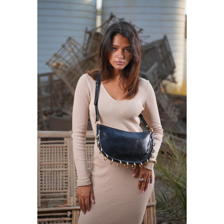 Noir Loop Shoulder Bag