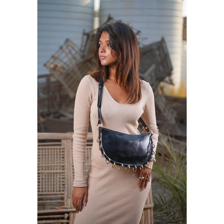 Noir Loop Shoulder Bag