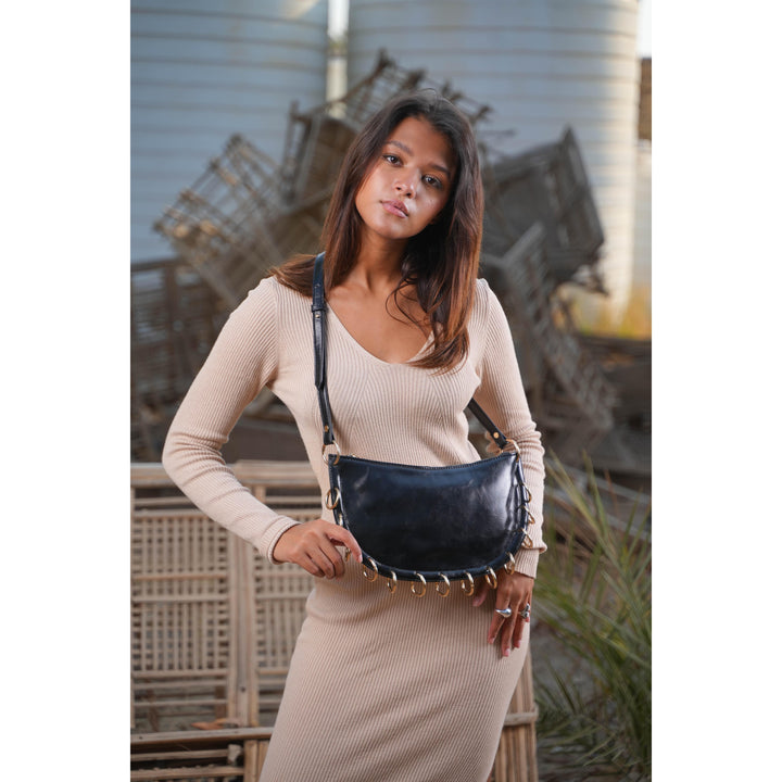 Noir Loop Shoulder Bag