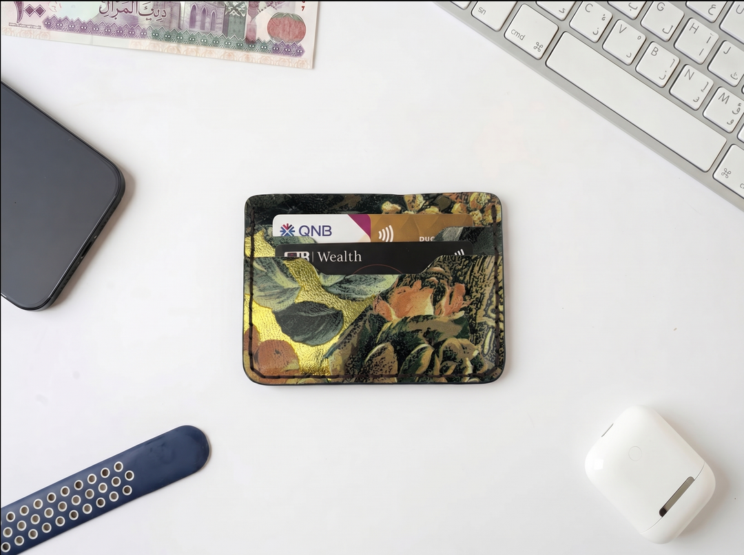 The Tapestry Card Holder – Handmade Genuine Leather
