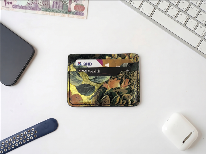 The Tapestry Card Holder – Handmade Genuine Leather