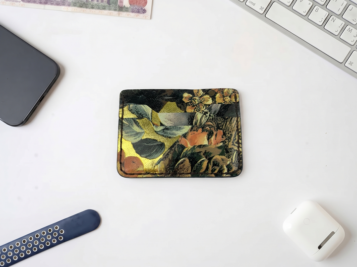 The Tapestry Card Holder – Handmade Genuine Leather