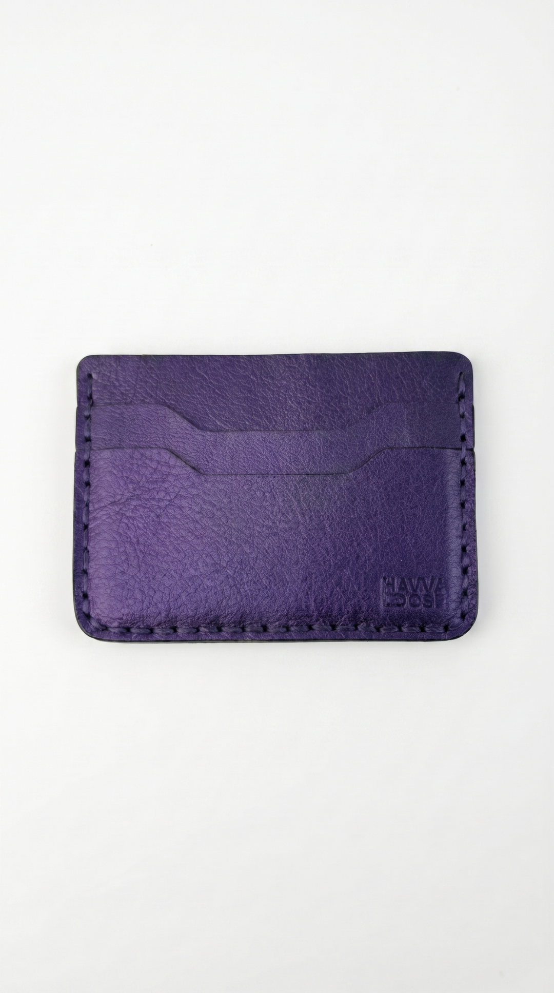 The Royal Amethyst Card Holder – Handmade Genuine Leather