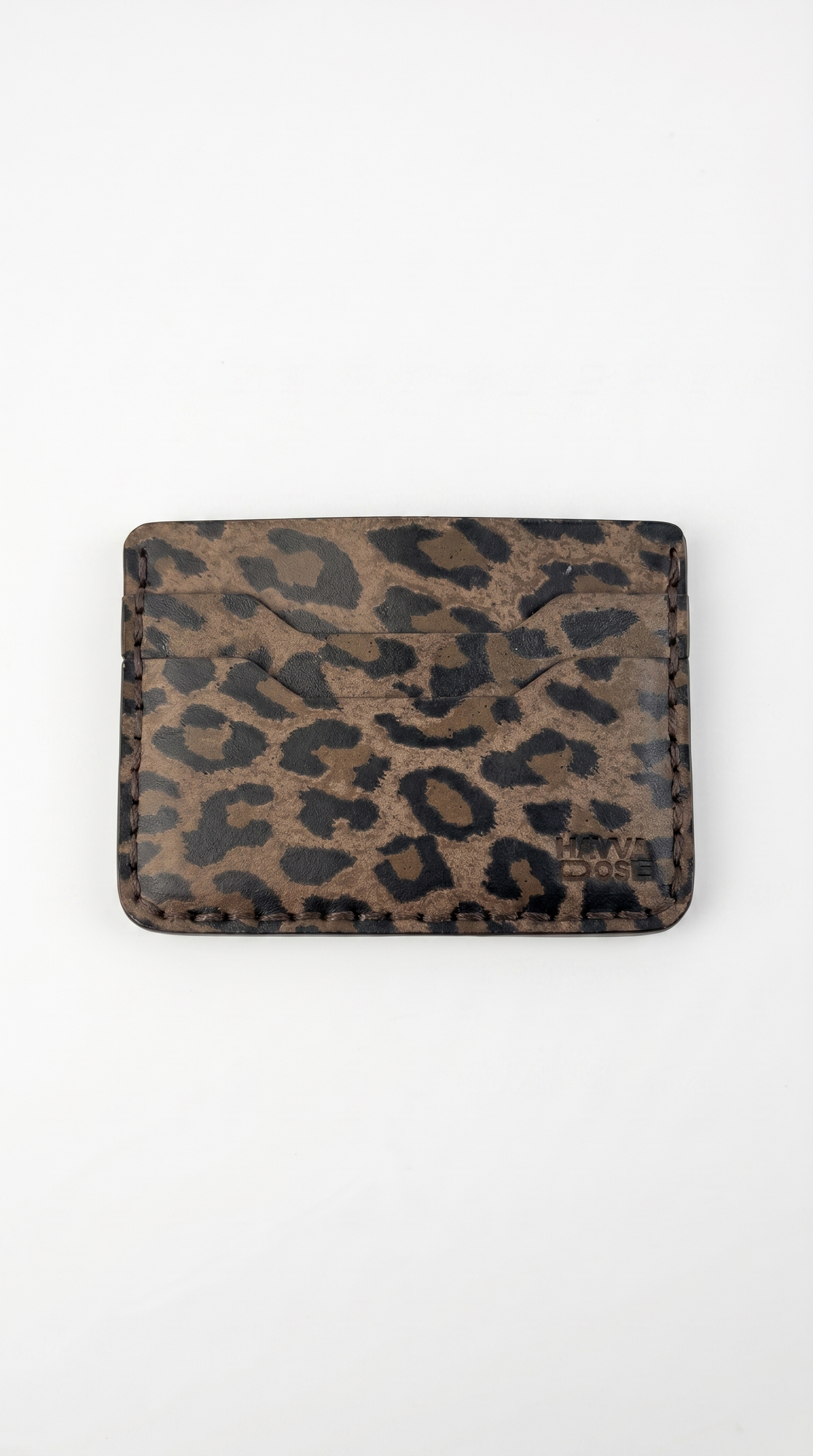 The Leopard Edge Card Holder – Handmade Genuine Leather