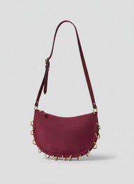 Burgundy Loop Shoulder Bag