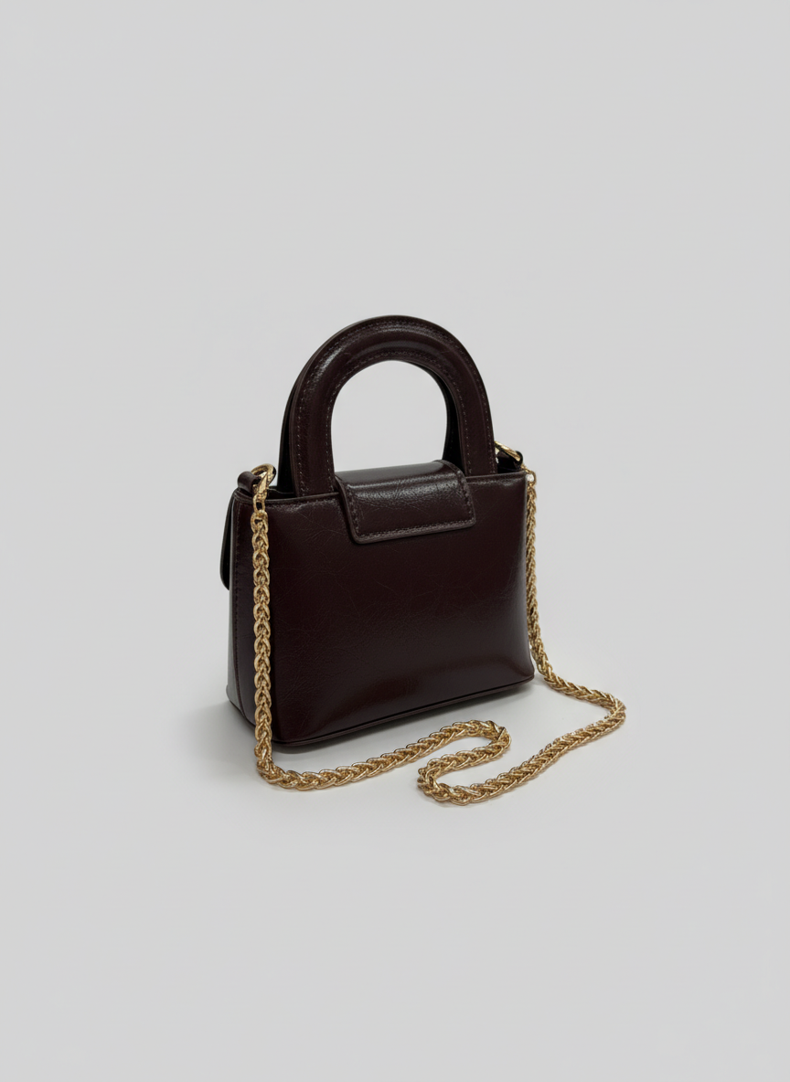 Noir Mini Satchel - Brown
