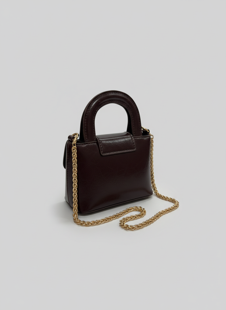 Noir Mini Satchel - Brown