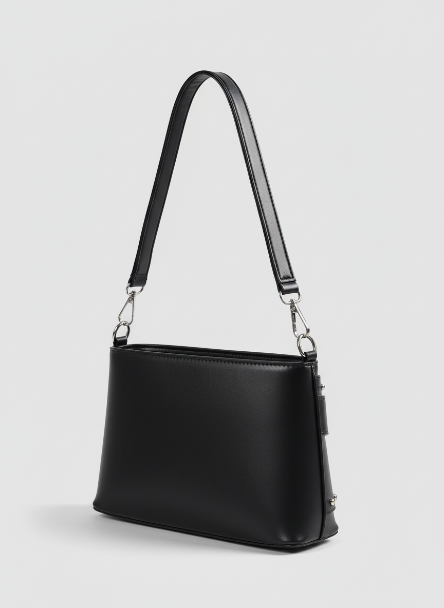 The Icon Buckle Bag - Black