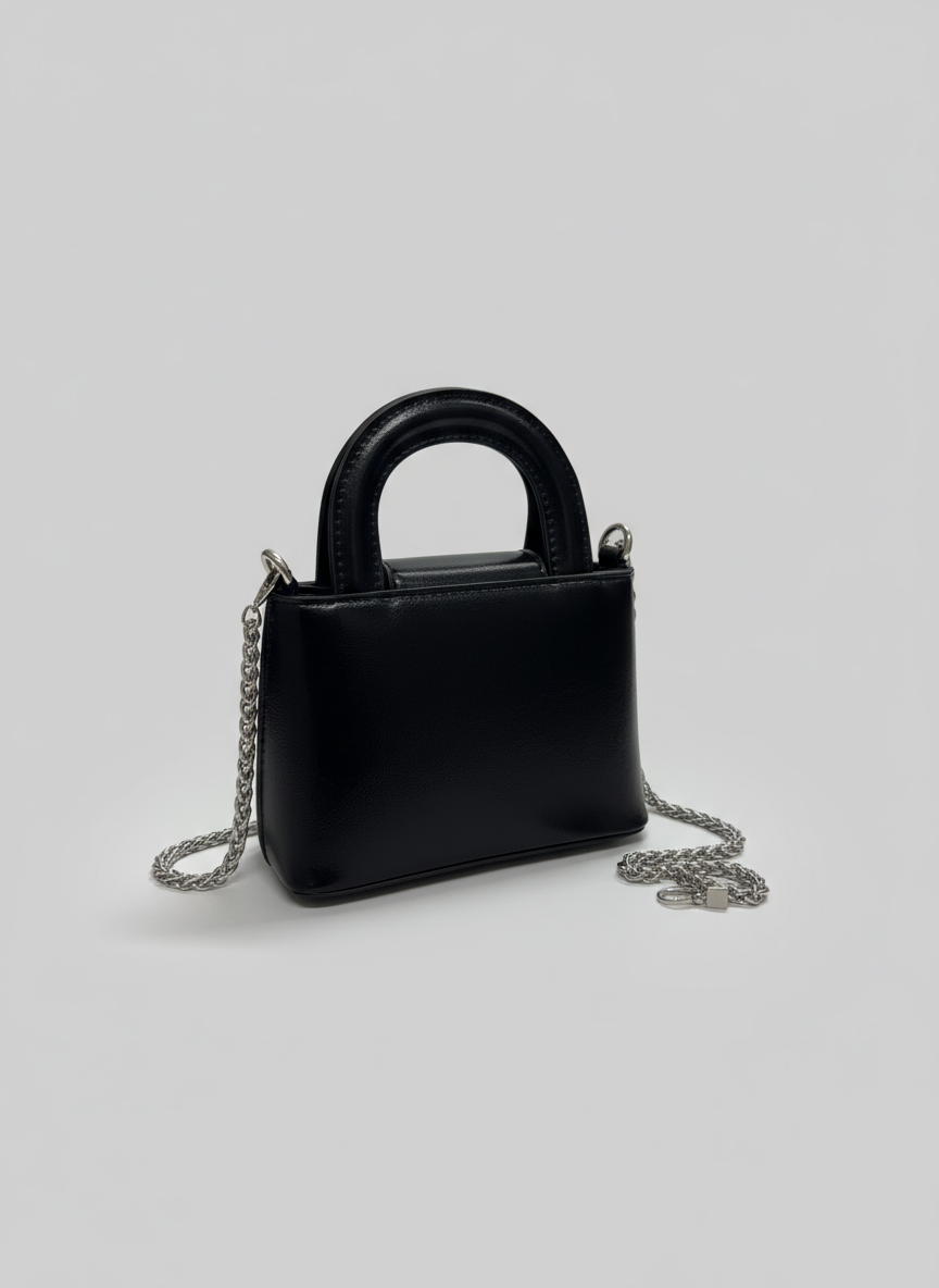 Noir Mini Satchel - Black