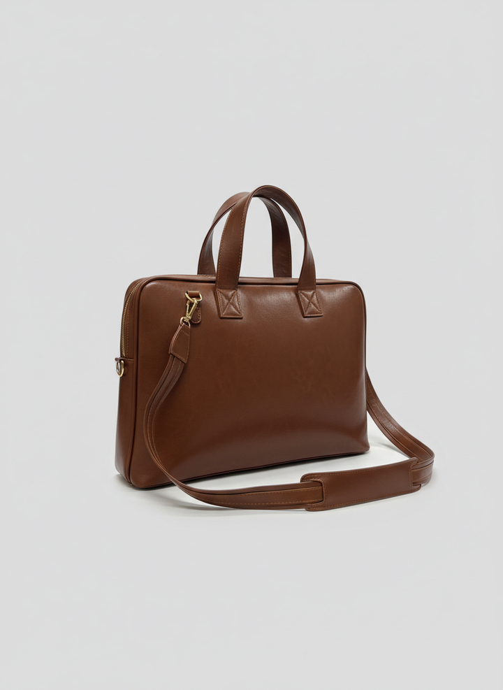 The Havva Dose Executive Briefcase - Brown