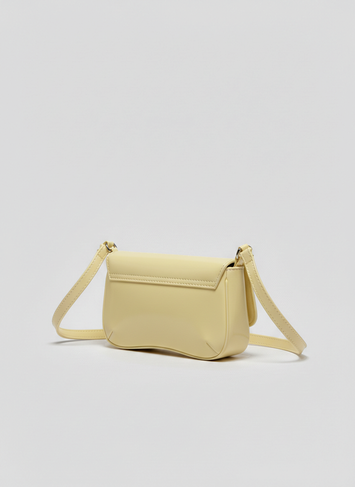 Pebbled Mini Bag – Powder Yellow