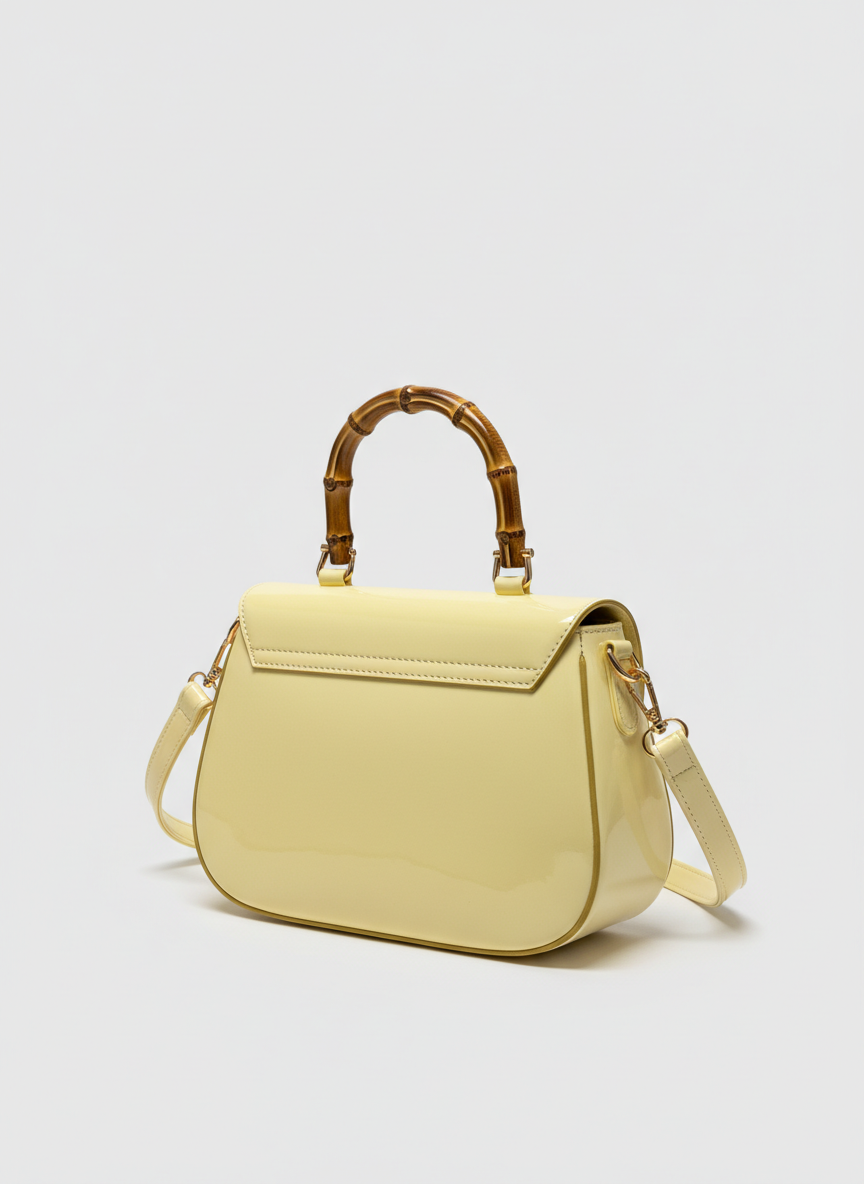 Quintessential Luxe Crossbody - light pastel yellow