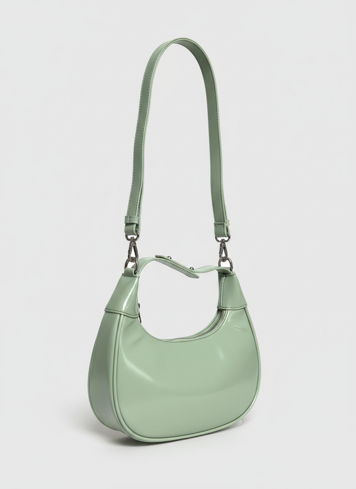 The Ivory Nova Studded Shoulder Bag | Mint Green