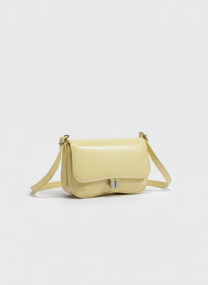 Pebbled Mini Bag – Powder Yellow