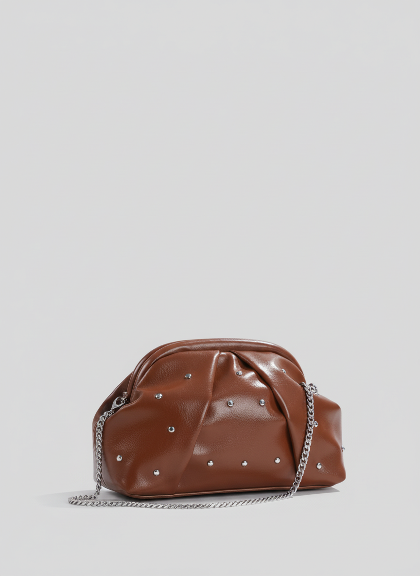 The Nova Ruched Clutch | Havane