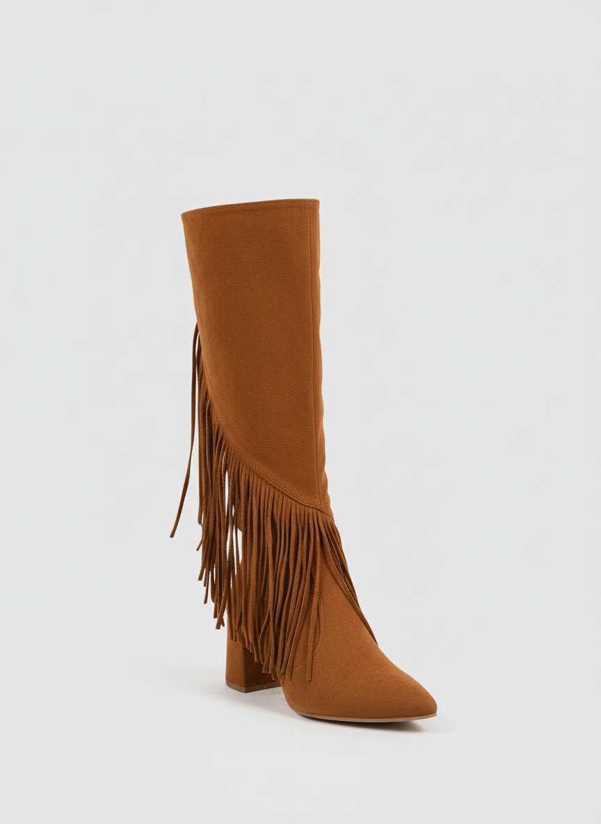 Wildheart Fringe Knee Boot| Havane – Havva Dose
