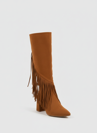 Wildheart Fringe Knee Boot| Havane