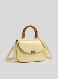 Quintessential Luxe Crossbody - light pastel yellow