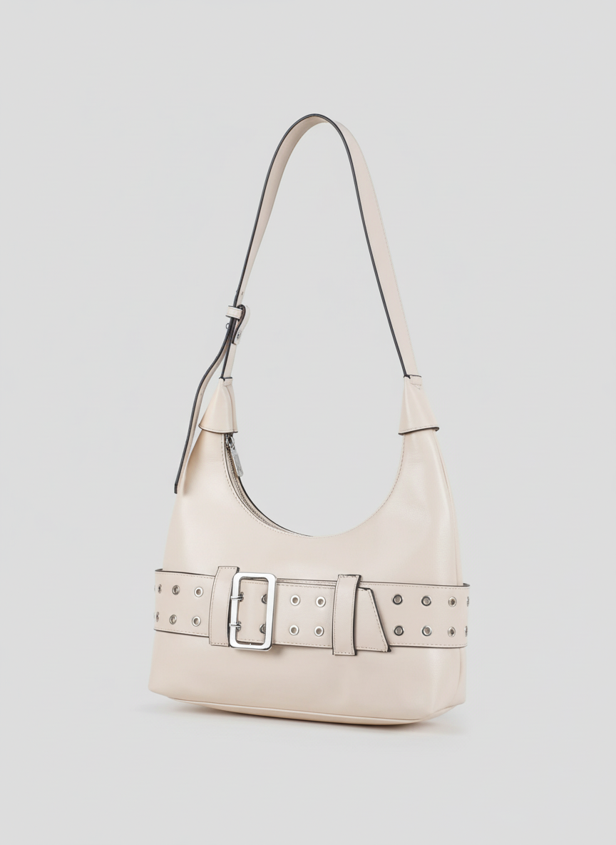 The Verona Belt Shoulder Bag | Beige