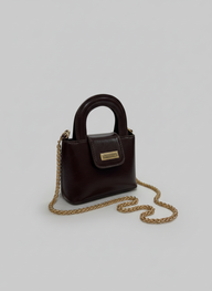 Noir Mini Satchel - Brown