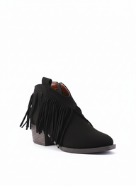 The Wild Heart Suede Ankle Booties | Black