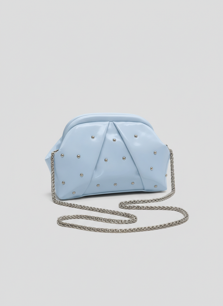 The Nova Ruched Clutch | BabyBlue