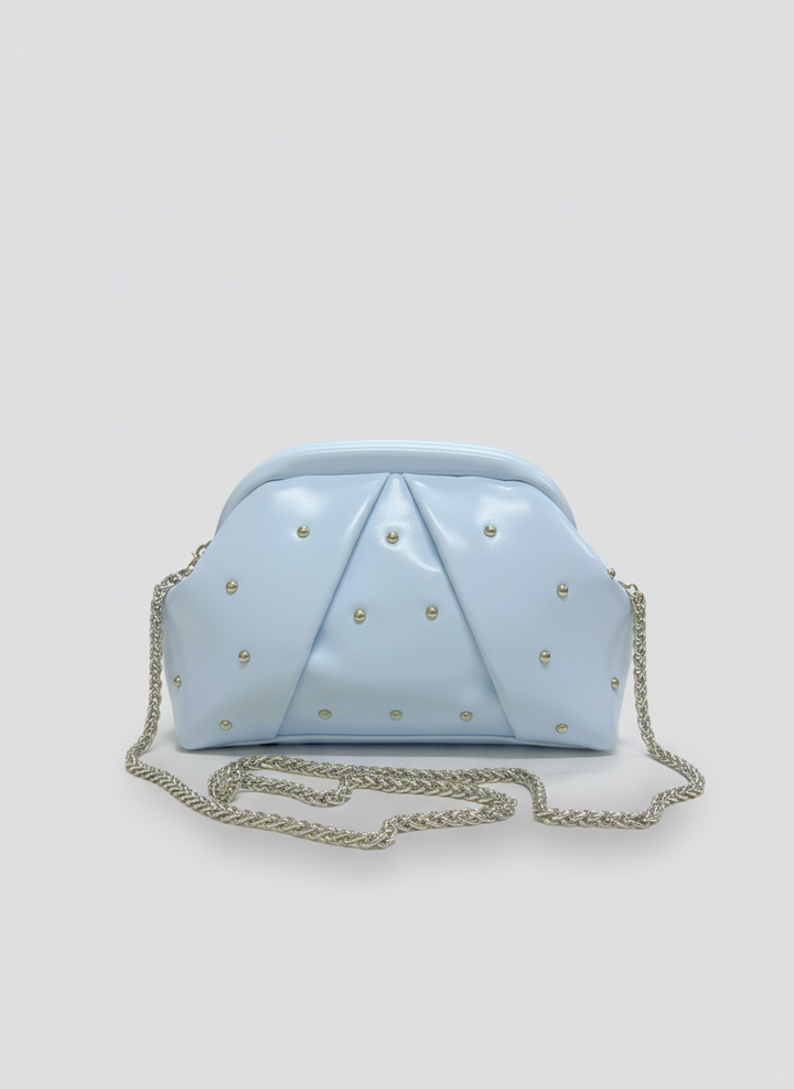 The Nova Ruched Clutch | BabyBlue