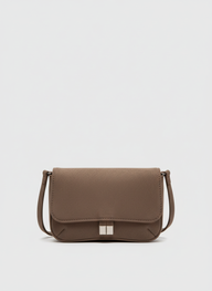 Classic Taupe Crossbody Bag
