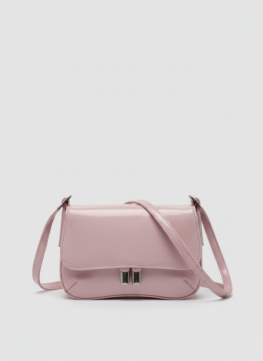Pebbled Mini Bag – Powder Pink