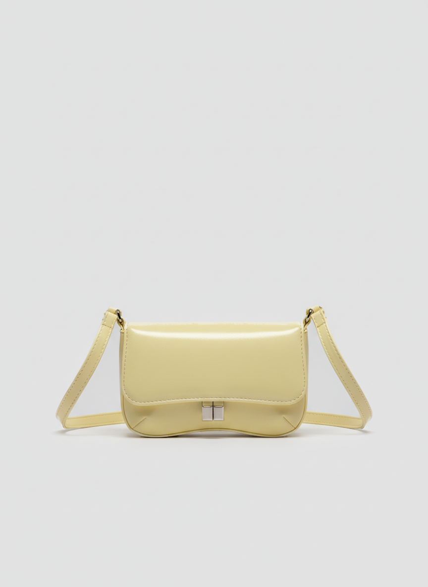 Pebbled Mini Bag – Powder Yellow