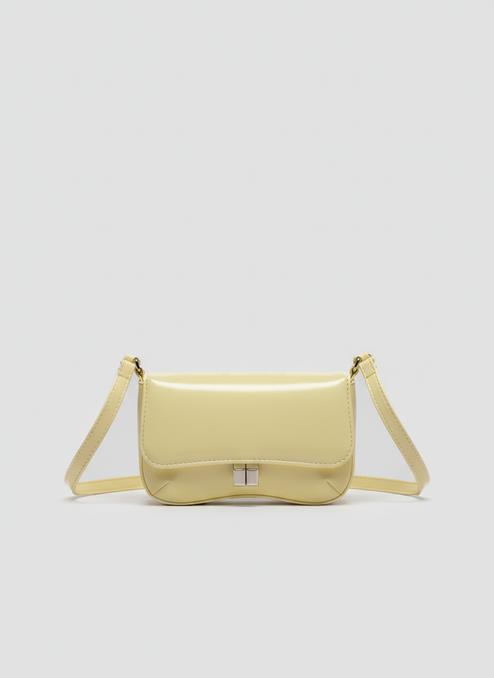 Pebbled Mini Bag – Powder Yellow