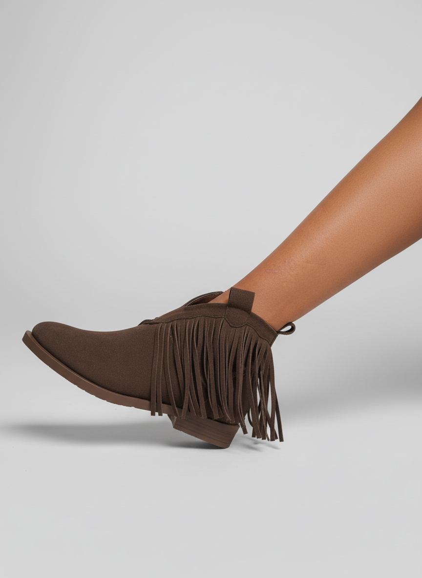 The Wild Heart Suede Ankle Booties |Brown