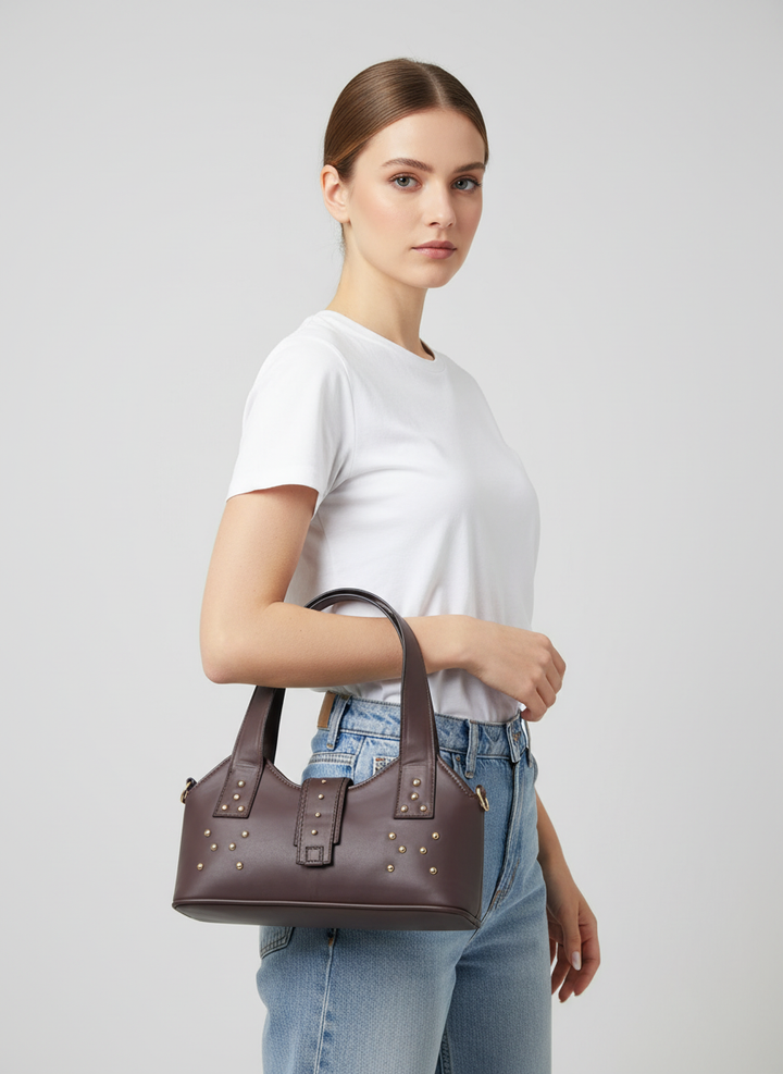 The Bordeaux Grace Shoulder Bag | Brown
