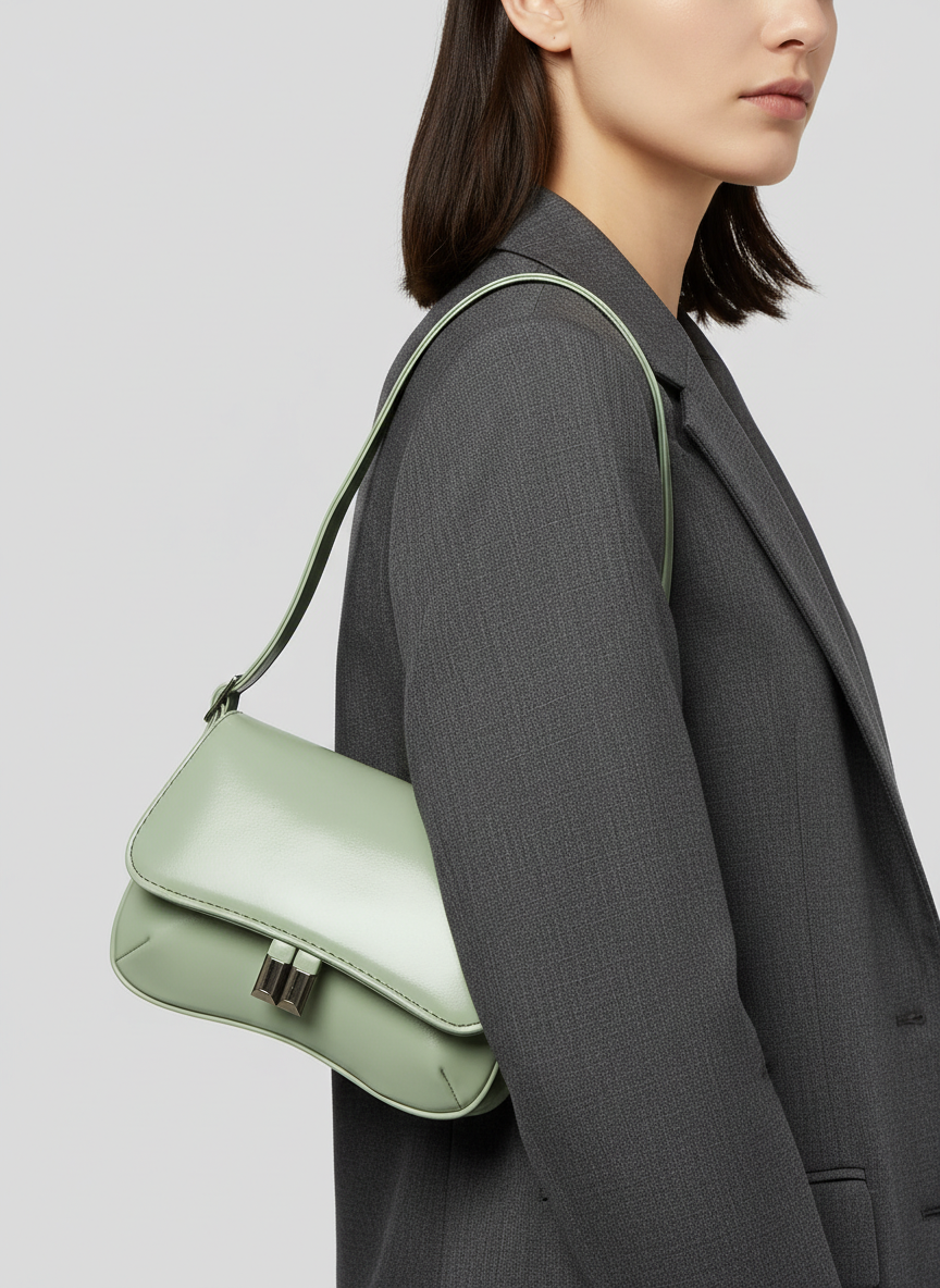 Pebbled Mini Bag – Mint