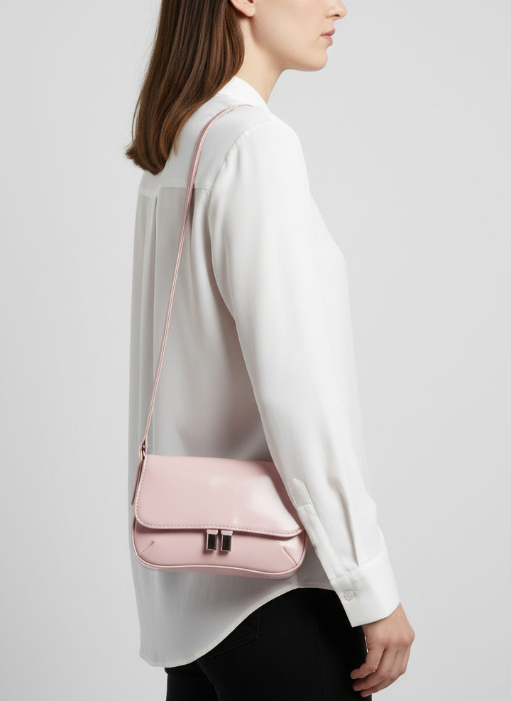 Pebbled Mini Bag – Powder Pink