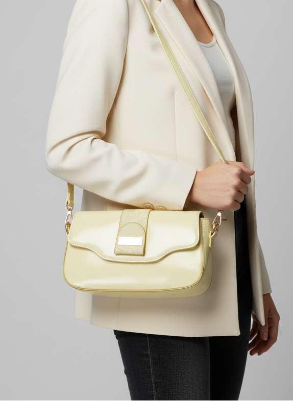 The Arc Bag - light pastel yellow