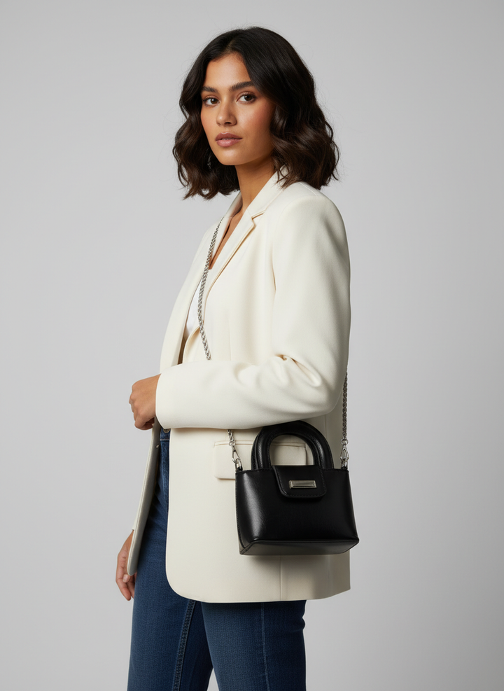 Noir Mini Satchel - Black