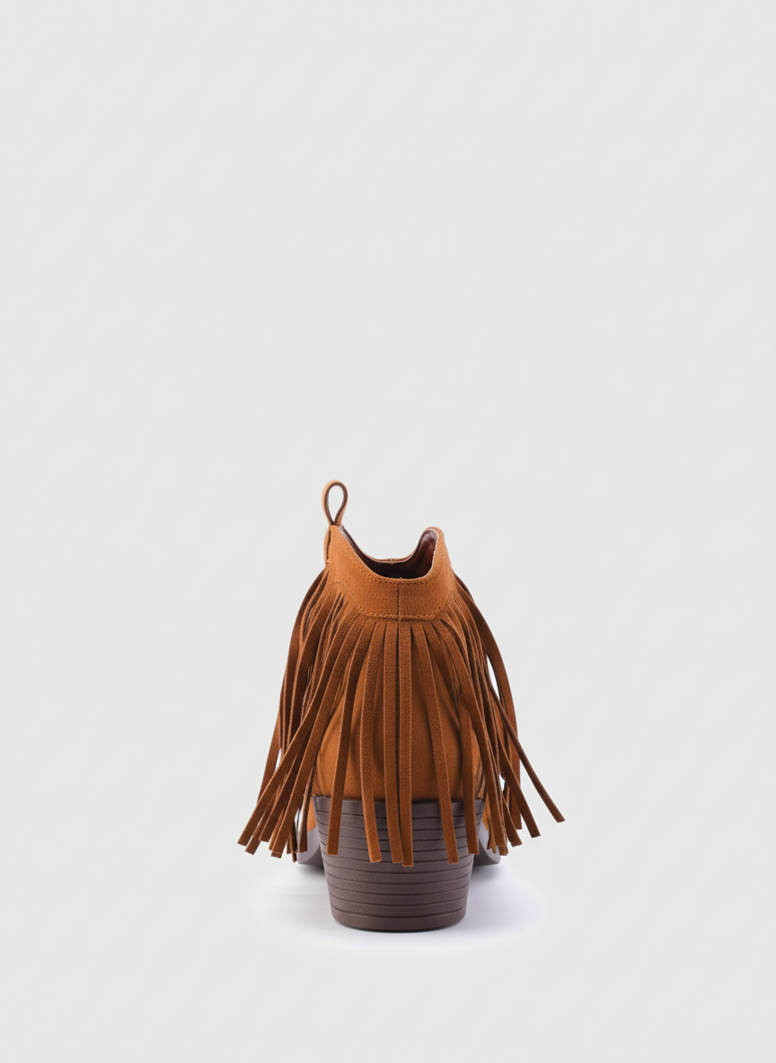 The Wild Heart Suede Ankle Booties | Camel Brown