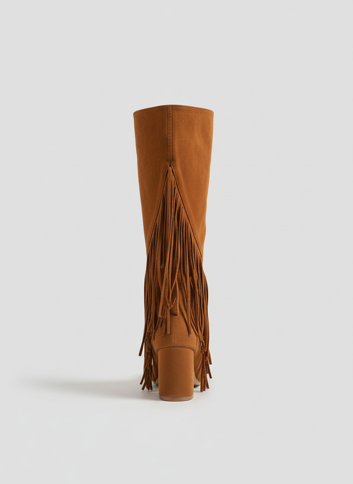 Wildheart Fringe Knee Boot| Havane