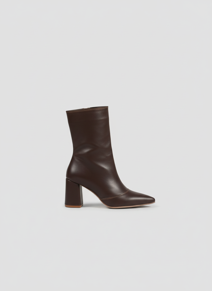 Siren Square Block Boot | Brown