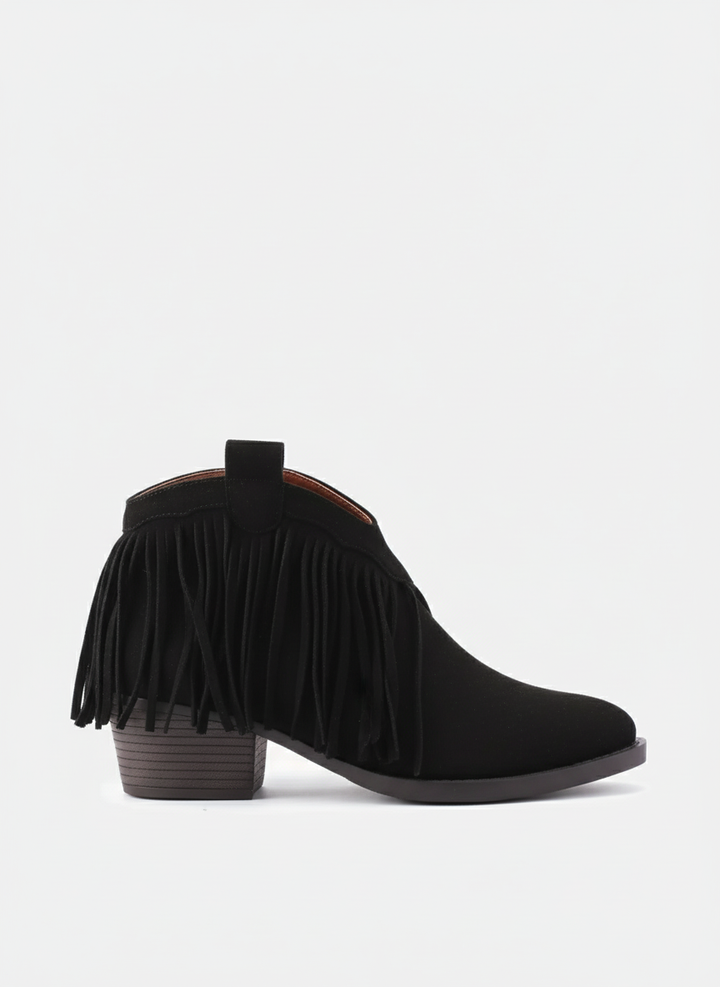 The Wild Heart Suede Ankle Booties | Black