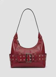 The Verona Belt Shoulder Bag | Burgundy