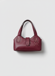 The Bordeaux Grace Shoulder Bag | Burgundy