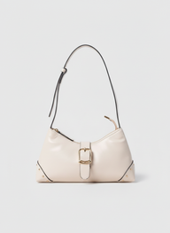The Siena Buckle Shoulder Bag | Beige