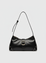 The Siena Buckle Shoulder Bag | Black