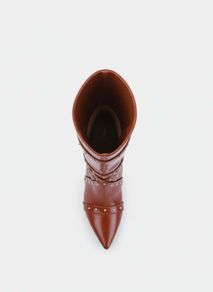 Cognac Voyager Knee-High Boot | Havane