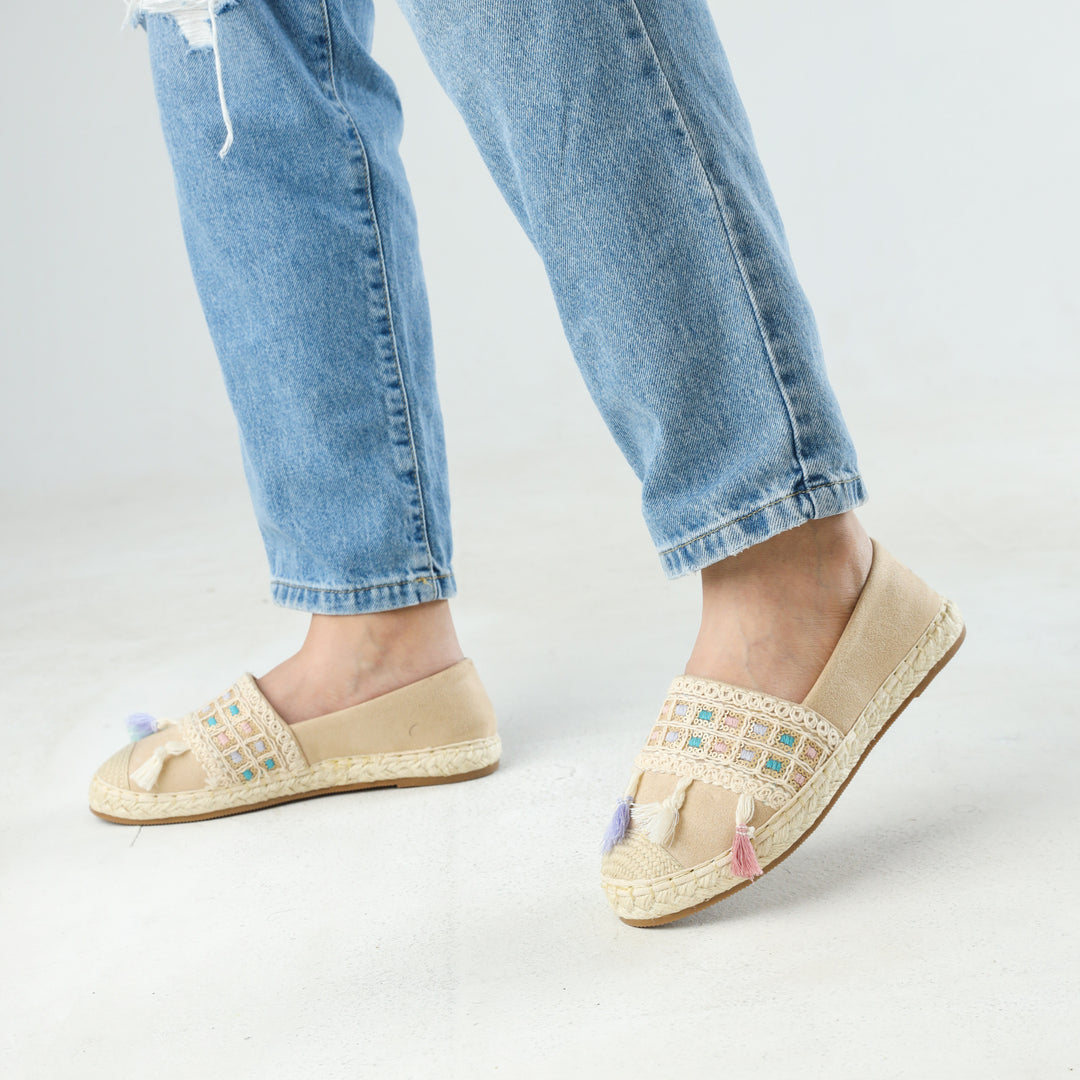 Trendy Colorful Slip On Espadrilles